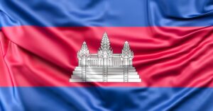 Nationalflagge des Königreichs Kambodscha.
