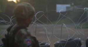 Wachposten an der kambodschanisch-thailändischen Grenze