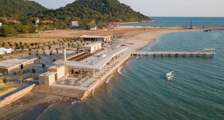 Das Kep West Strandrestaurant in der Provinz Kep.