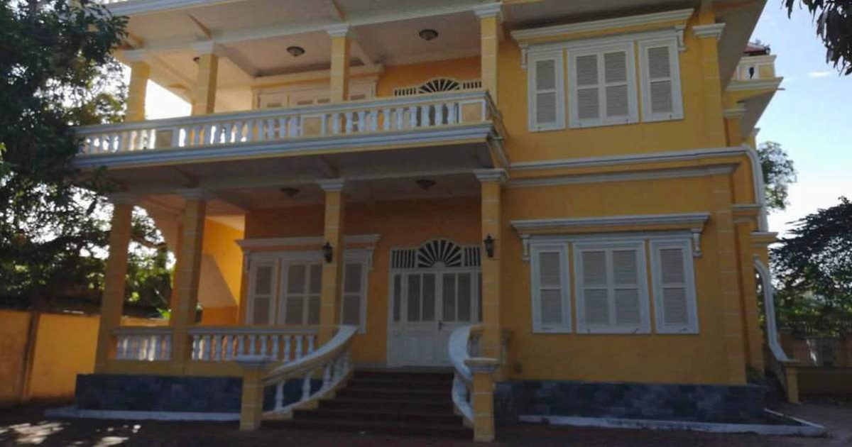 Alte französische Kolonial-Villa in sehr gepflegtem Zustand.