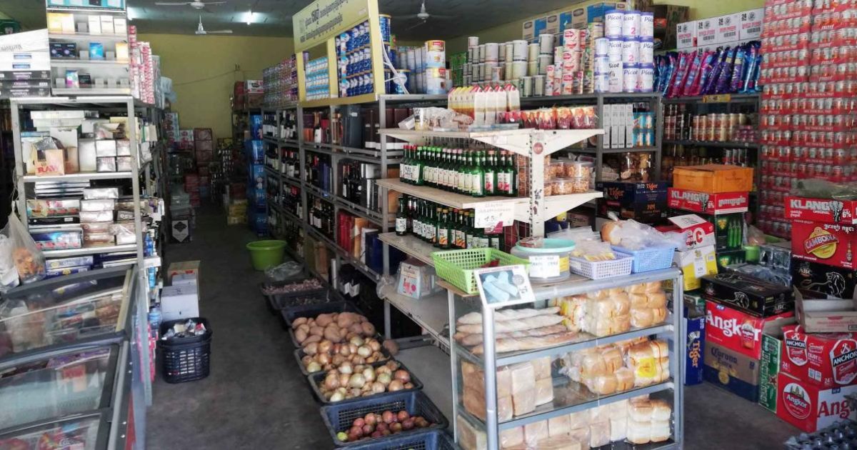 In einem Einkaufsladen in Kep, Kambodscha.