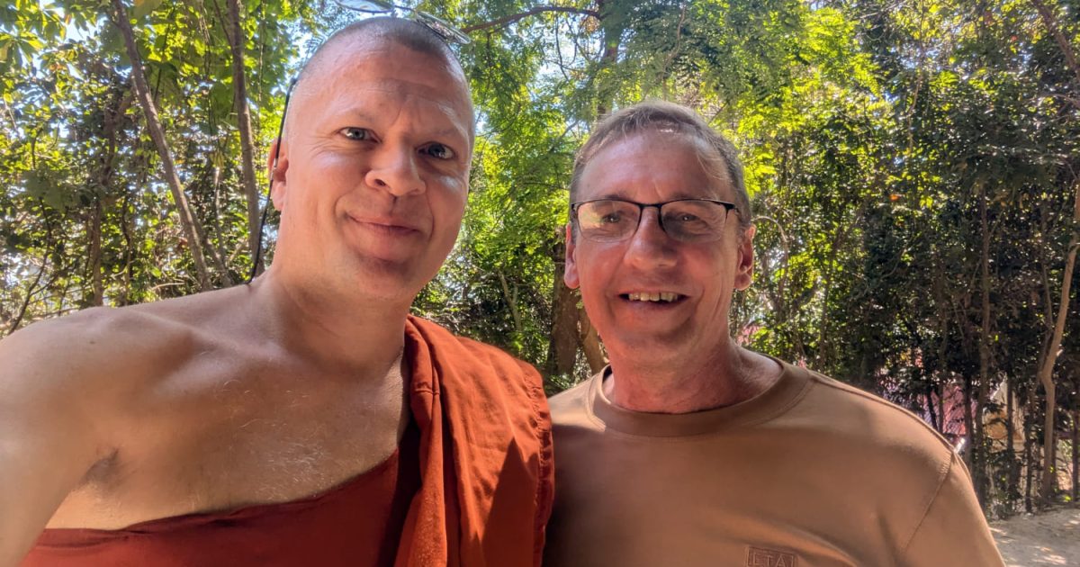 Noel und Anderas im Vipassana Bhura Buddhist Center