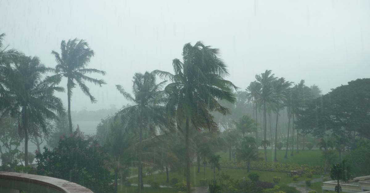 Schwere Regenfälle in Sihanoukville, mitten in der Trockenzeit.